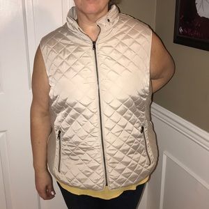 Westport Beige Quilted Puffer Vest
